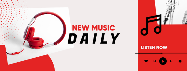 New Music Daily Facebook Cover Design Image Preview