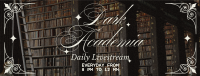 Dark Academia Study Playlist Facebook cover Image Preview