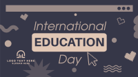 Playful Cute Education Day Animation Image Preview