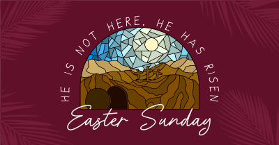 Modern Easter Sunday Facebook ad Image Preview