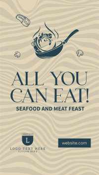 All You  Can Eat Instagram Story Design