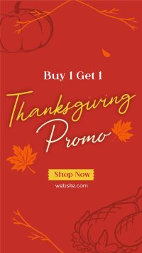 Thanksgiving Buy 1 Get 1 Facebook story Image Preview