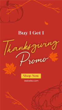 Thanksgiving Buy 1 Get 1 Facebook Story Design