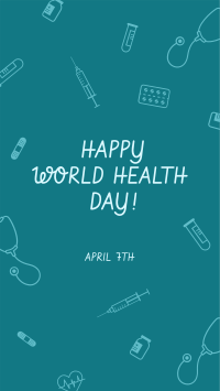 World Health Day Icons Facebook Story Design