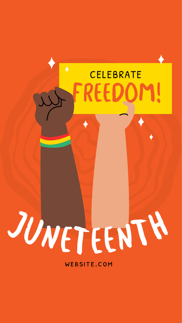 Juneteenth Signage Instagram Story Design Image Preview