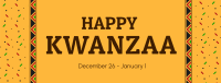 Kwanzaa Pattern Facebook cover Image Preview