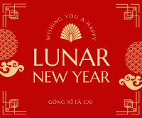 Lunar Year Tradition Facebook Post Design