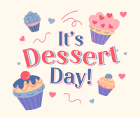 Cupcakes For Dessert Facebook Post Design