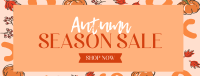 Leaves and Pumpkin Promo Sale Facebook Cover Design