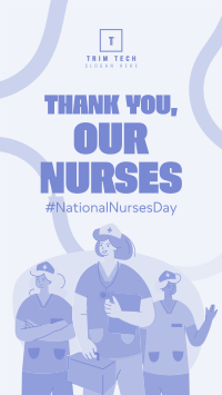National Nurses Day TikTok Video Design
