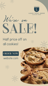 Baked Cookie Sale Facebook Story Design