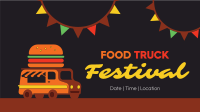 Festive Food Truck Facebook event cover Image Preview