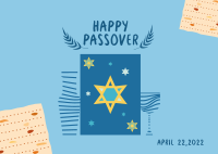 Passover Day Haggadah Postcard Design