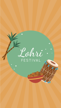 Lohri Fest Facebook Story Design