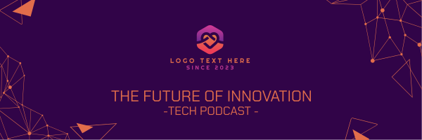 Technology Podcast Twitter Header Design Image Preview