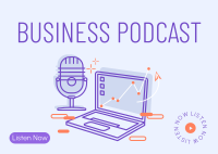 Business 101 Podcast Postcard Design