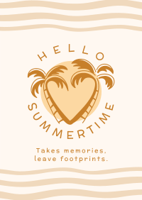 Hello Summertime Poster Design