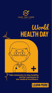 Doctor Health Day Facebook Story Design