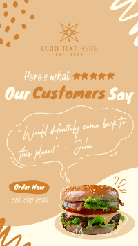 Customer Feedback Food YouTube short Image Preview