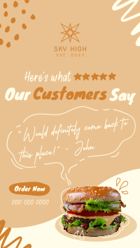 Customer Feedback Food YouTube Short Image Preview