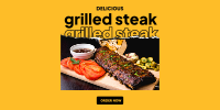 Delicious Grilled Steak Twitter post Image Preview