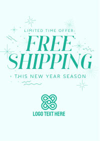 Year End Shipping Flyer Design