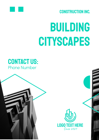 Cityscape Construction Flyer