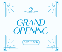 Elegant Opening Announcement Facebook Post Design