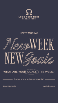 New Goals Monday YouTube short Image Preview