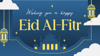 Mosque Eid Al Fitr Facebook Event Cover Design