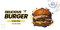 Delicious Burger Twitter Post Design