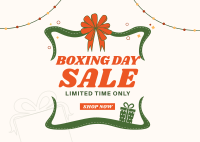 Boxing Day Sale Postcard Image Preview