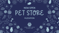 Pet Store Now Open Facebook Event Cover Design