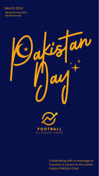 Pakistan Day Moon Facebook Story Design