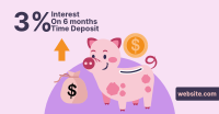 Piggy Time Deposit Facebook Ad Design