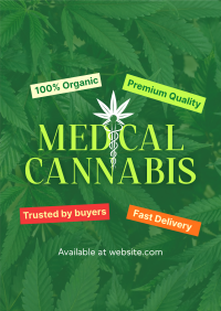 Trusted Medical Marijuana Poster Design