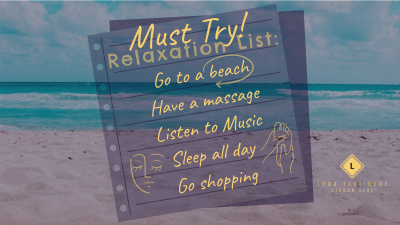 Beach Relaxation List Facebook event cover Image Preview