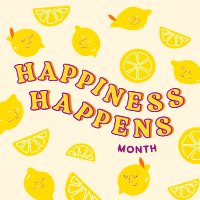 Happy Lemons Instagram Post Design