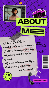 About Me Collage Instagram story Image Preview