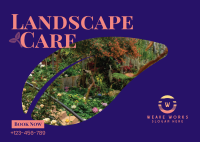 Landscape Care Postcard Image Preview