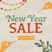 Rustic New Year Sale Instagram post Image Preview