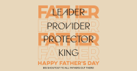 Honoring Dads Facebook Ad Design