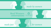 Real Women Topics YouTube cover (channel art) Image Preview