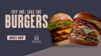 Double Burgers Promo Facebook Event Cover Design