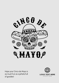 Happy Cinco De Mayo Skull Poster Image Preview