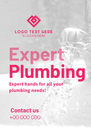 Clean Plumbing Works Flyer Image Preview