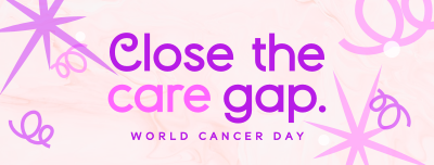 Swirls and Dots World Cancer Day Facebook cover Image Preview