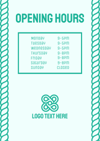 Opening Hours Flyer Image Preview