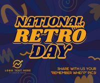 Swirly Retro Day Facebook post Image Preview