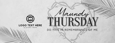 Minimalist Maundy Thursday Facebook cover Image Preview